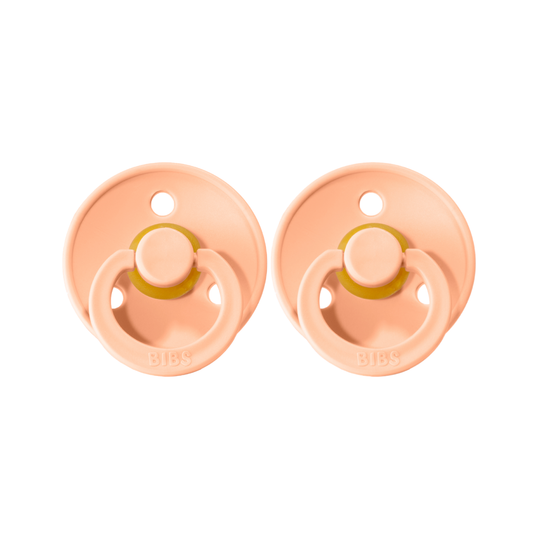Bibs Dummies Twin Pack  |  Peach Sunset