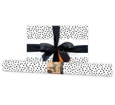 Inky Co Wrapping Paper 10m  |  Pebbles Black