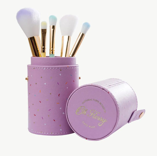 Oh Flossy 5 Piece Rainbow Brush Set