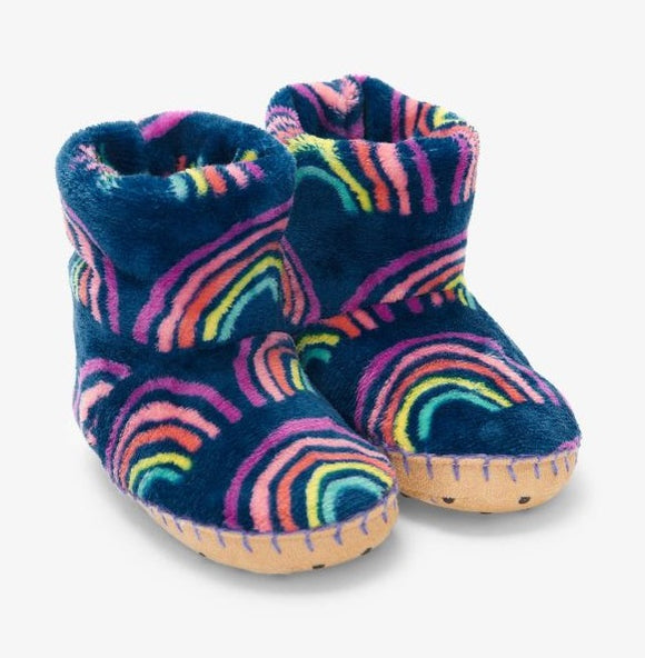 Hatley Fleece Slippers  |  Rainbow