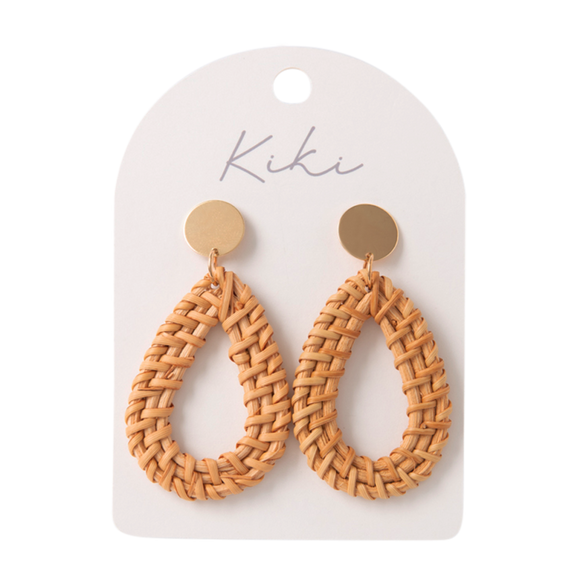 Splosh Kiki Earrings  |  Rattan