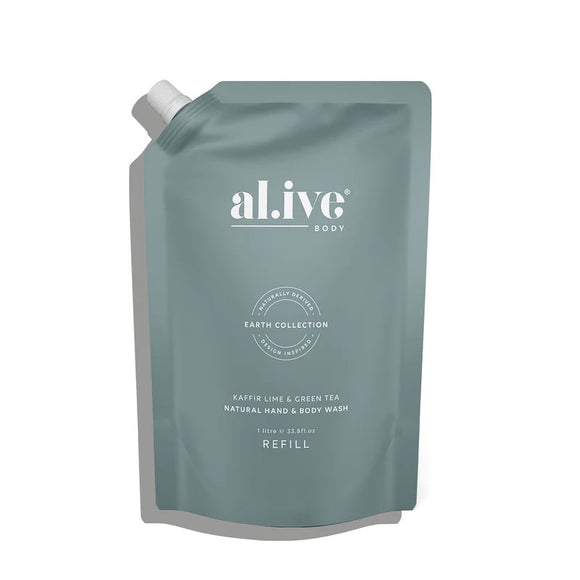 al.ive Hand & Body Wash Refill  |  Kaffir Lime & Green Tea