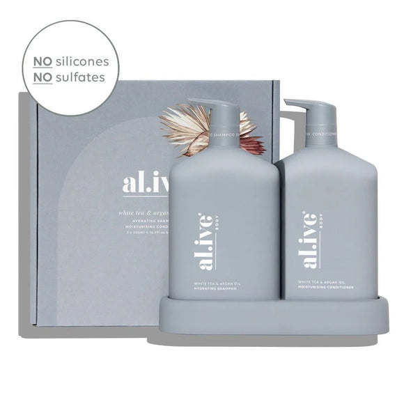 al.ive Haircare Duo  |  White Tea & Argan Oil