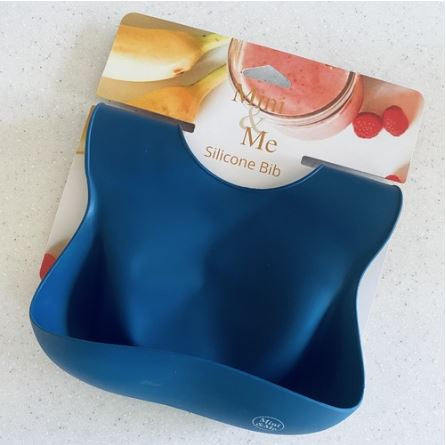 Mini & Me Silicone Bib  |  Blueberry