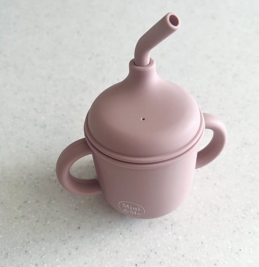 Mini & Me Silicone Sippy Cup  |  Cherry