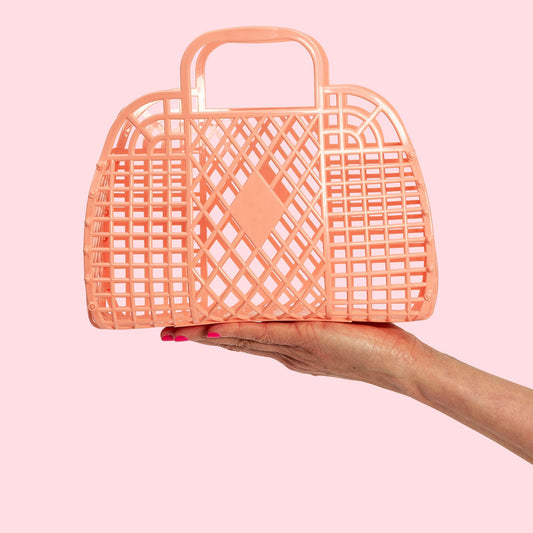 Sun Jellies Retro Basket Small  |  Peach