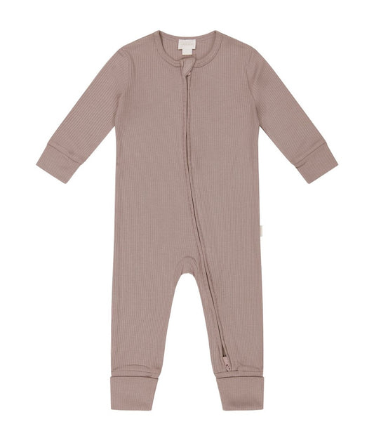 Jamie Kay Organic Cotton Modal Zip Onepiece  |  Softest Mauve