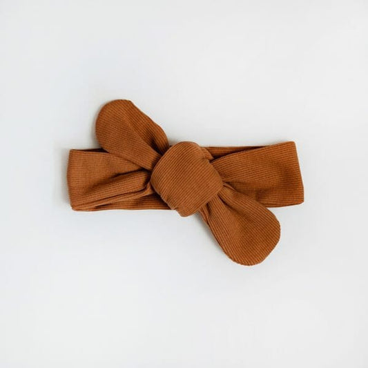 Snuggle Hunny Topknot Headband  |  Mustard