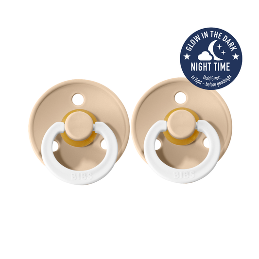 Bibs Dummies Twin Pack  |  Glow Vanilla