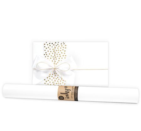 Inky Co Wrapping Paper 5m  |  White Gloss