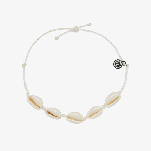 Pura Vida Anklet  |  Knotted Cowries