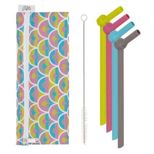 Peekabee 'SILISTRAW' Silicone Straw Set