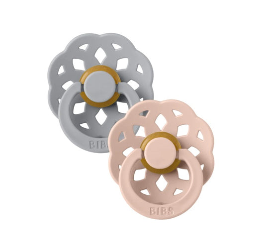Bibs Dummies Twin Pack Boheme  |  Cloud/Blush