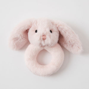 Jiggle & Giggle Bunny Rattle  |  Pink