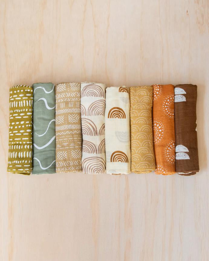 Muslin Swaddle Kiin  |  Aster Dusty Pink