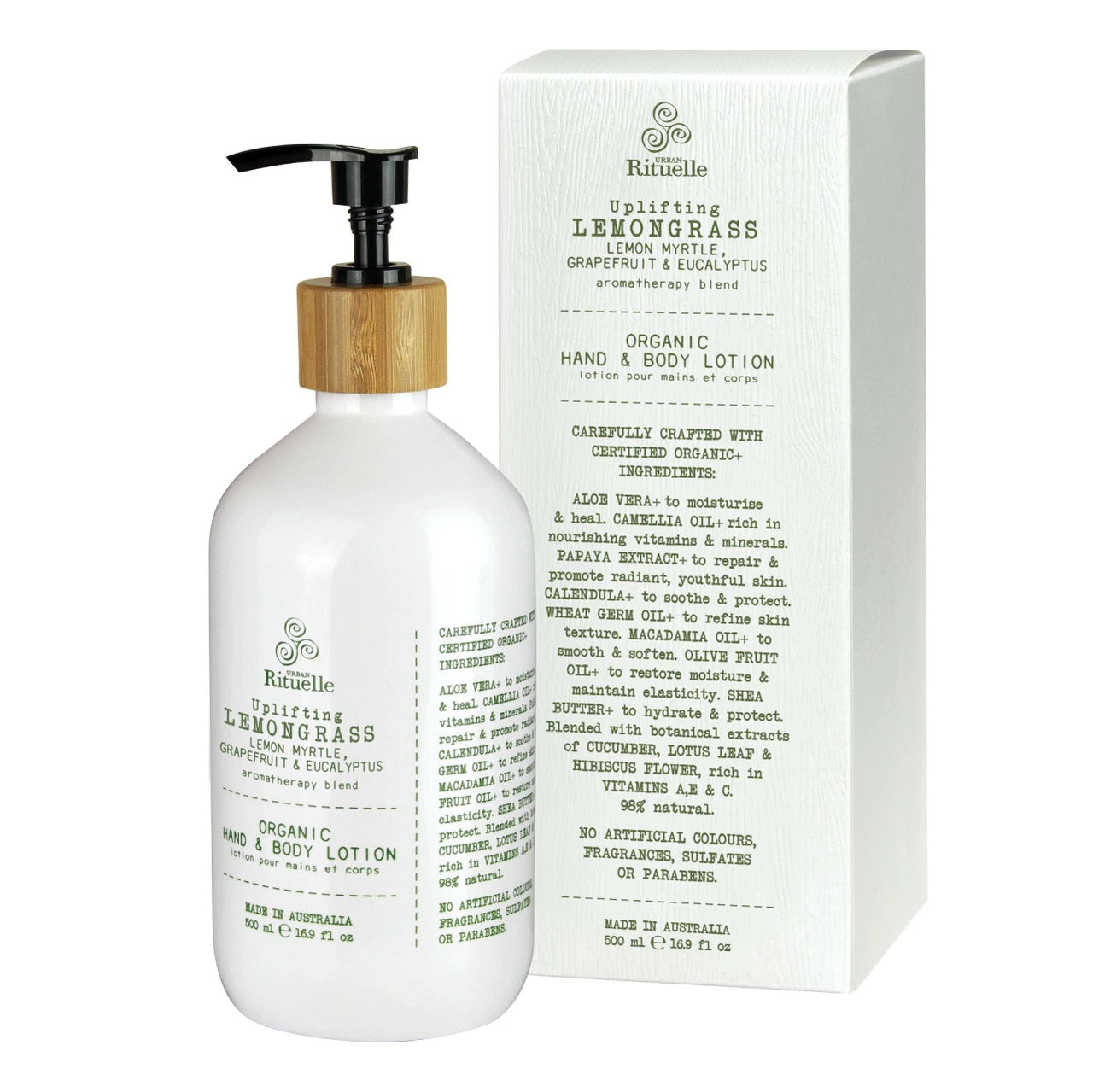 Urban Rituelle Hand & Body Lotion  |  Lemongrass