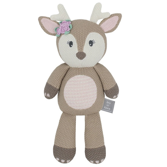 Living Textiles Whimsical Knitted Toy  |  Ava The Fawn