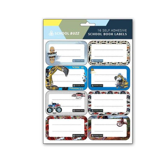 Book Labels School Buzz | Boys