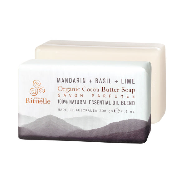 Urban Rituelle Organic Soap  |  Mandarin, Basil & Lime