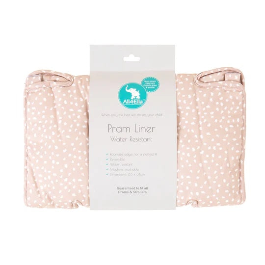 All4Ella Pram Liner  |  Beige Dots