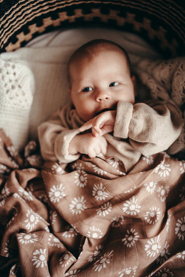 Muslin Swaddle Kiin  |  Aster Dusty Pink