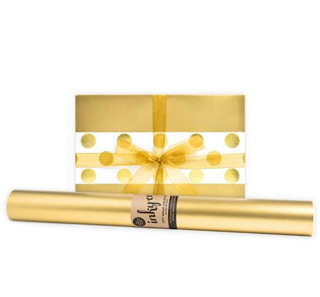 Inky Co Wrapping Paper 10m  |  Gold Pearl